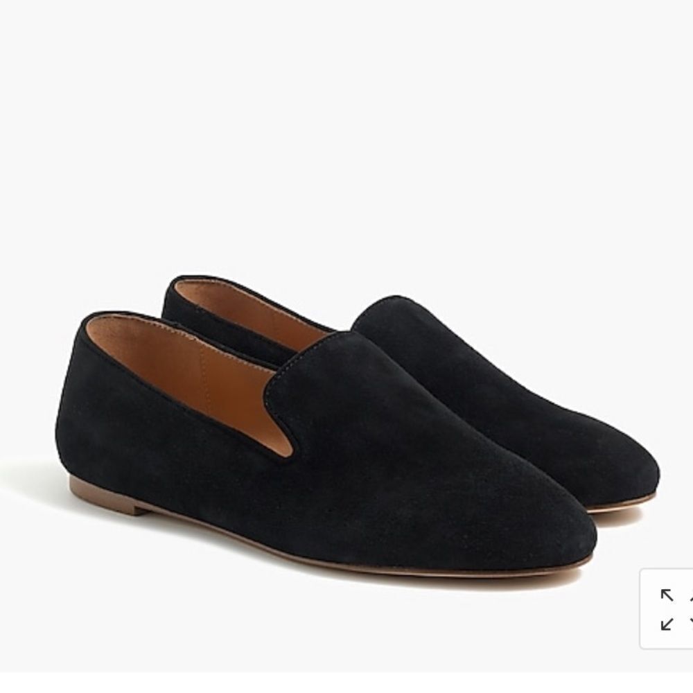 J. Crew Factory Black Suede Loafers